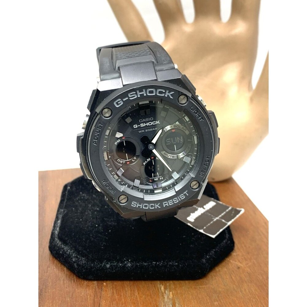 Casio Men Watch G-Shock GSTS100 Black Resin Analog Digital Tough Solar 51mm 5445